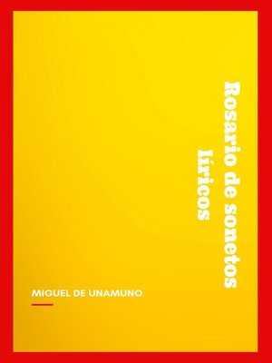 cover image of Rosario de sonetos líricos